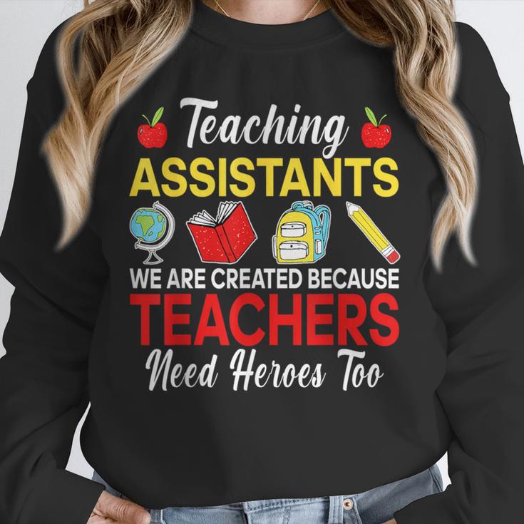 Teaching Assistant Because Teachers Need Heroes Too Cute Unisex Sweatshirt, novelty gifts, funny gifts Teaching Assistant Because Teachers Need Heroes Too Cute Unisex Sweatshirt, novelty gifts, funny gifts