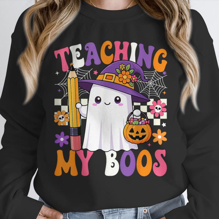 Teaching My Boos Ghost Teacher Cute Pencil Halloween Teacher Unisex Sweatshirt, novelty gifts, funny gifts Teaching My Boos Ghost Teacher Cute Pencil Halloween Teacher Unisex Sweatshirt, novelty gifts, funny gifts