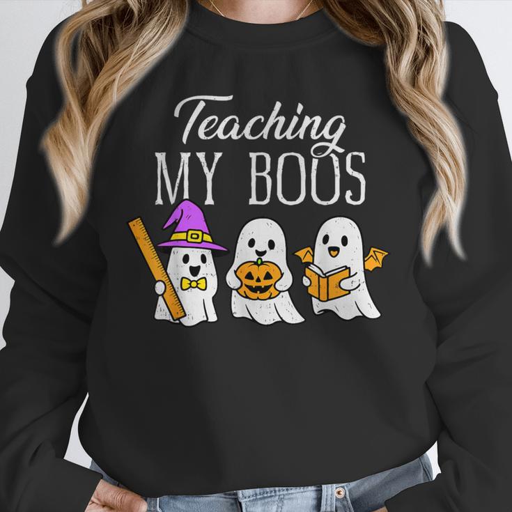 Teaching My Boos Ghost Teacher Halloween Spooky Educator Unisex Sweatshirt, novelty gifts, funny gifts Teaching My Boos Ghost Teacher Halloween Spooky Educator Unisex Sweatshirt, novelty gifts, funny gifts