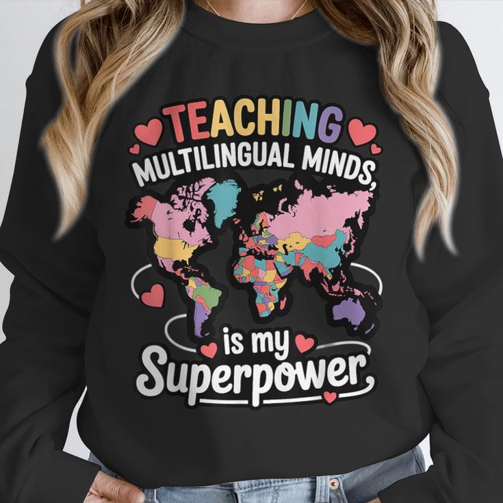 Teaching Multilingual Minds Learners English ESL Teacher Unisex Sweatshirt, novelty gifts, funny gifts Teaching Multilingual Minds Learners English ESL Teacher Unisex Sweatshirt, novelty gifts, funny gifts