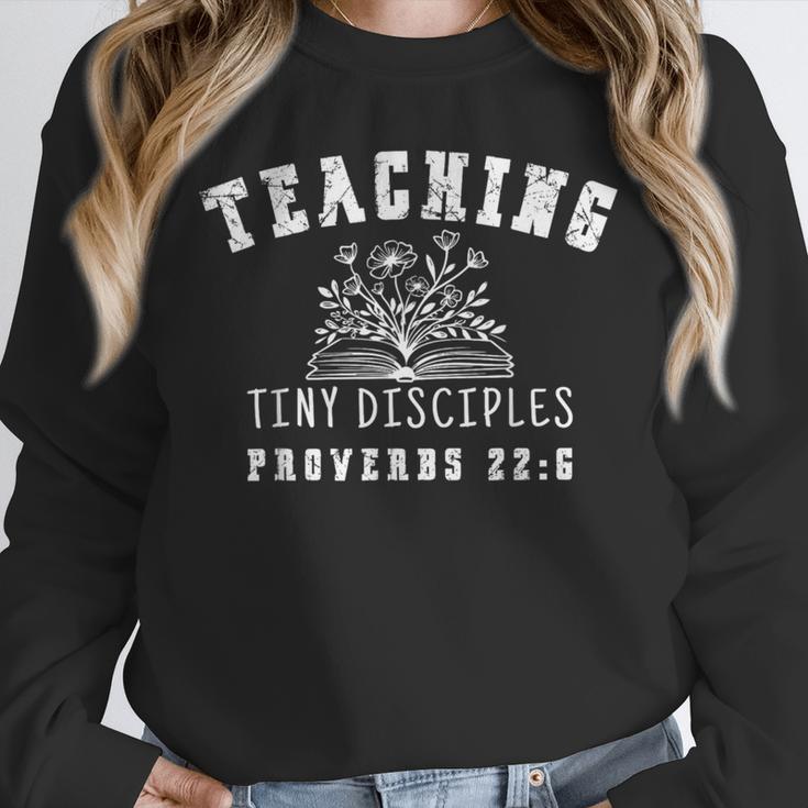 Teaching Tiny Disciples Christian Bible Verse Teacher Unisex Sweatshirt, novelty gifts, funny gifts Teaching Tiny Disciples Christian Bible Verse Teacher Unisex Sweatshirt, novelty gifts, funny gifts