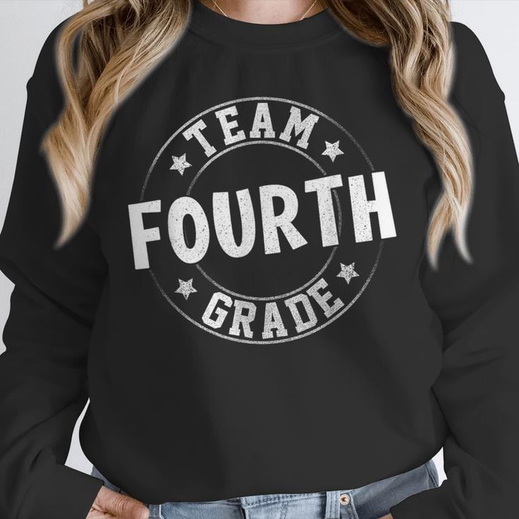 Team Fourth Grade Teacher Student Back To School 4th Grade Unisex Sweatshirt, novelty gifts, funny gifts