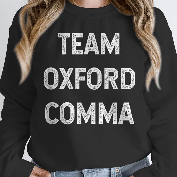 Team Oxford Comma English Majors And Teachers For Men Women Girls Kids Unisex Sweatshirt, novelty gifts, funny gifts