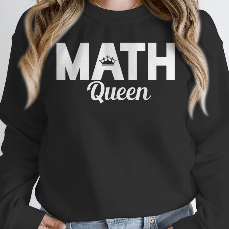 TeeArt Math Mathematics Queen Math Teacher Unisex Sweatshirt, novelty gifts, funny gifts