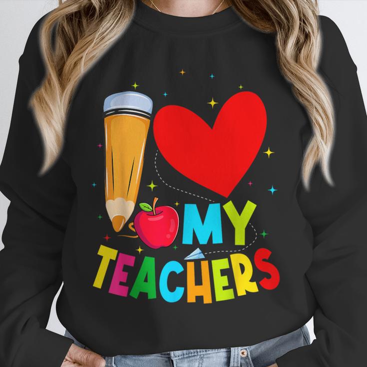 Teens Graduation I Heart My Teachers I Love My Teachers Unisex Sweatshirt, novelty gifts, funny gifts