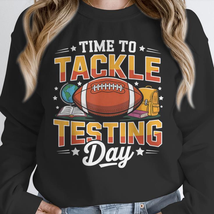 Test Day State Football Tackle Testing Day Sports Teacher Unisex Sweatshirt, novelty gifts, funny gifts