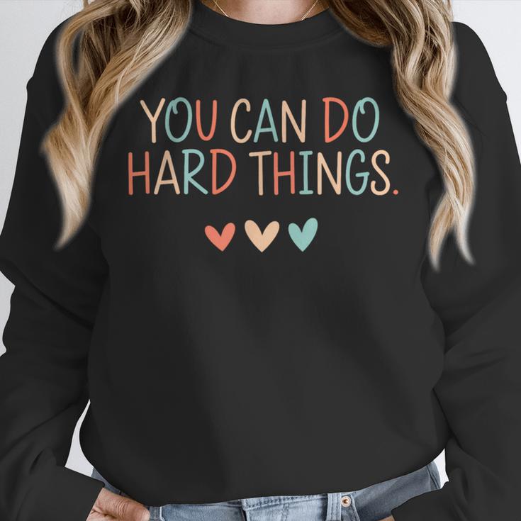 Test Day Teacher You Can Do Hard Things Heart Women Kids Unisex Sweatshirt, novelty gifts, funny gifts