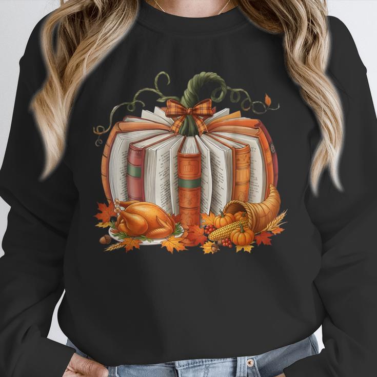 Thanksgiving Book Pumpkin Reading Teachers Fall Lovers Boys Unisex Sweatshirt, novelty gifts, funny gifts Thanksgiving Book Pumpkin Reading Teachers Fall Lovers Boys Unisex Sweatshirt, novelty gifts, funny gifts