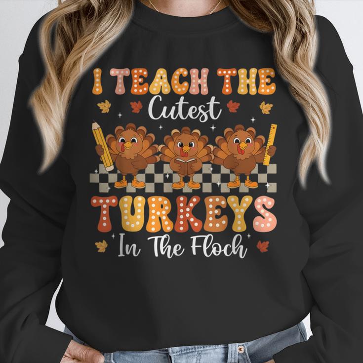 Thanksgiving Teacher I Teach The Cutest Turkeys In The Flock Unisex Sweatshirt, novelty gifts, funny gifts Thanksgiving Teacher I Teach The Cutest Turkeys In The Flock Unisex Sweatshirt, novelty gifts, funny gifts
