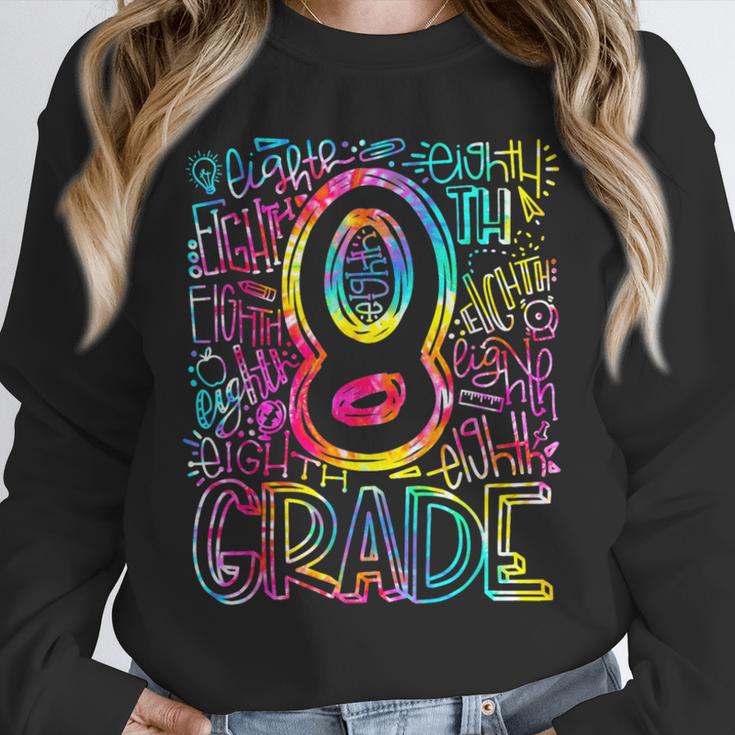 Tie Dye 8th Grade Typography Team Eighth Grade Teacher Unisex Sweatshirt, novelty gifts, funny gifts Tie Dye 8th Grade Typography Team Eighth Grade Teacher Unisex Sweatshirt, novelty gifts, funny gifts