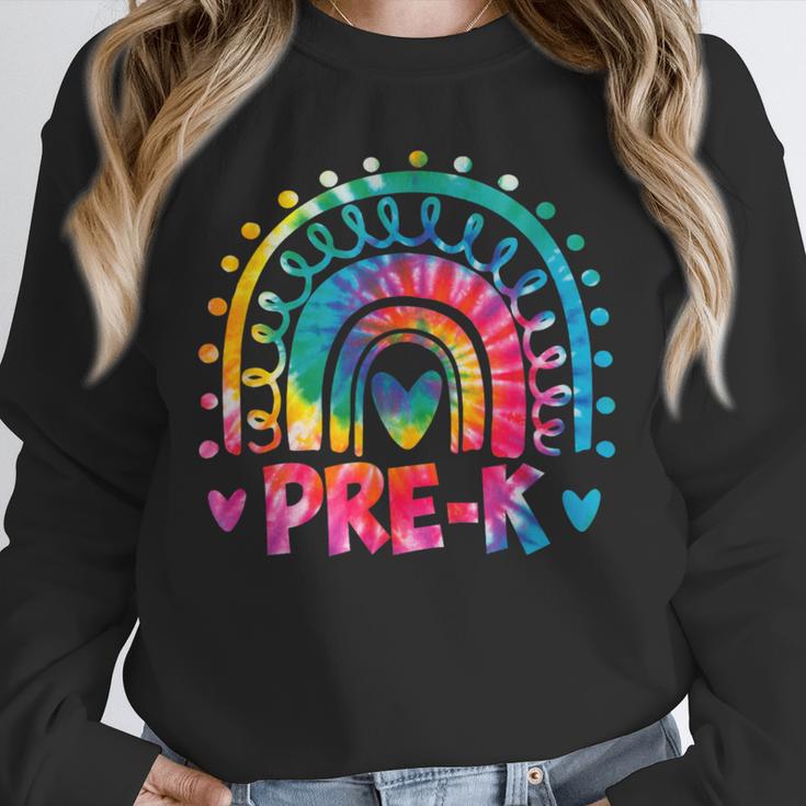 Tie Dye Prek Teacher Rainbow Preschool Back To School Girl Unisex Sweatshirt, novelty gifts, funny gifts