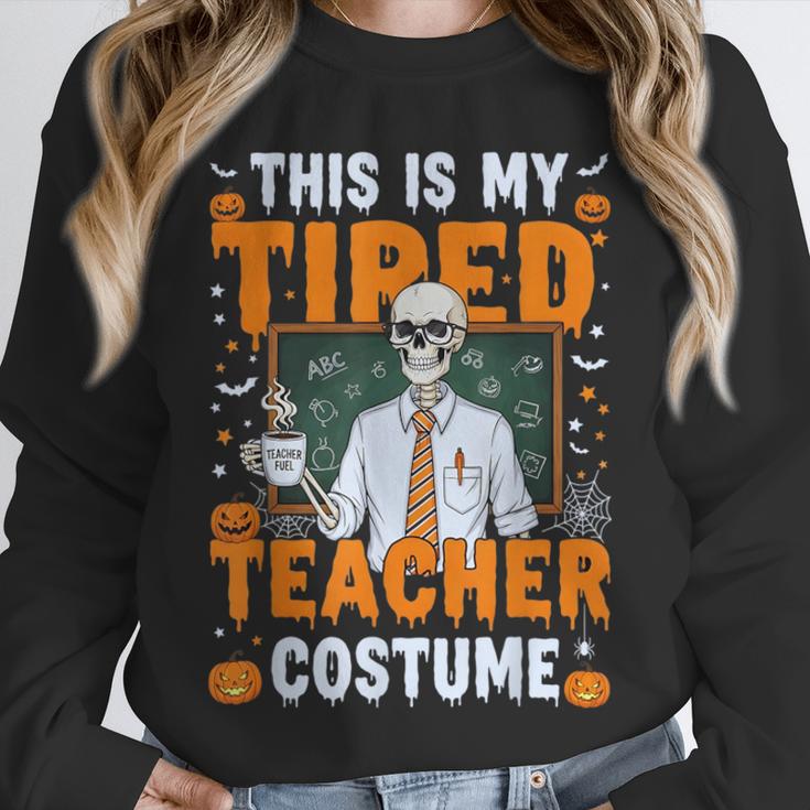 This Is My Tired Teacher Costume Halloween Costumes Unisex Sweatshirt, novelty gifts, funny gifts This Is My Tired Teacher Costume Halloween Costumes Unisex Sweatshirt, novelty gifts, funny gifts