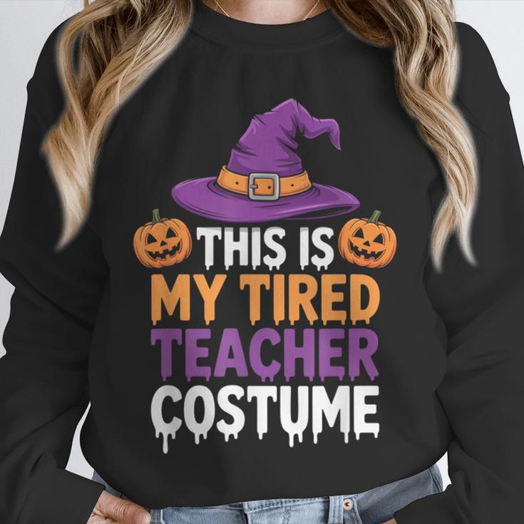 This Is My Tired Teacher Costume Halloween Unisex Sweatshirt, novelty gifts, funny gifts