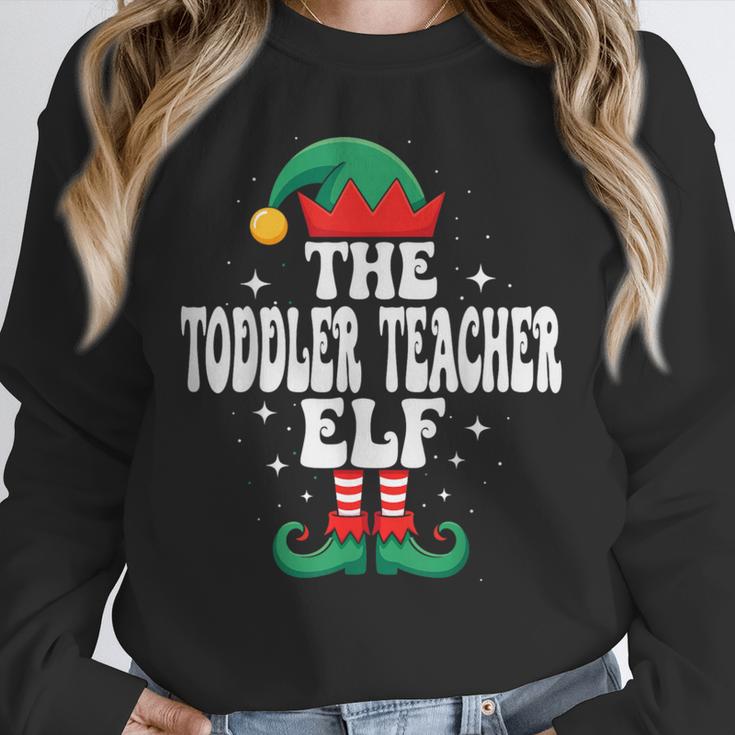 The Toddler Teacher Elf Christmas Matching Family Unisex Sweatshirt, novelty gifts, funny gifts
