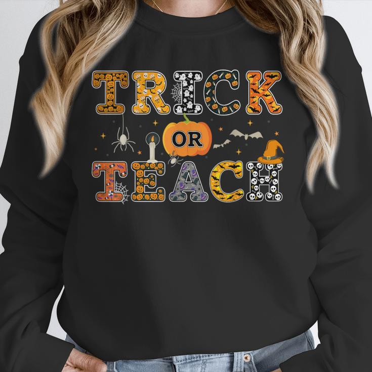 Trick Or Teach Funny School Teacher Halloween Costume Unisex Sweatshirt, novelty gifts, funny gifts Trick Or Teach Funny School Teacher Halloween Costume Unisex Sweatshirt, novelty gifts, funny gifts