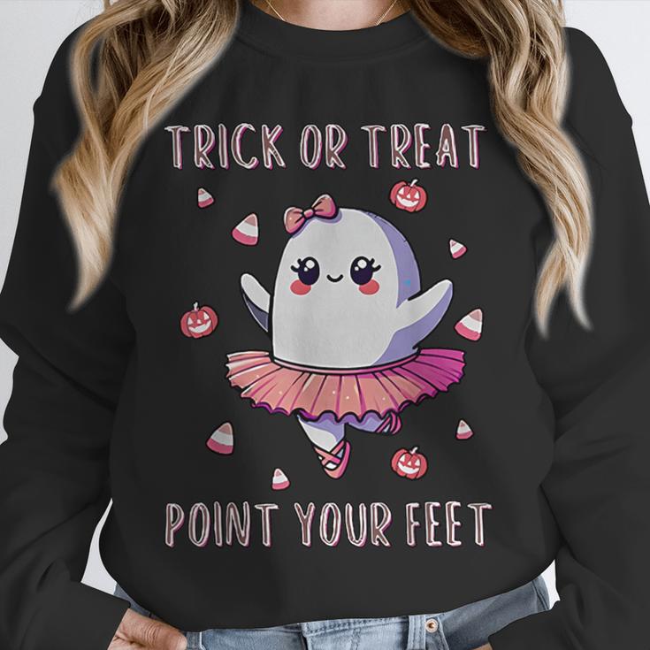 Trick Or Treat Point Your Feet Halloween Ghost Dance Teacher Unisex Sweatshirt, novelty gifts, funny gifts Trick Or Treat Point Your Feet Halloween Ghost Dance Teacher Unisex Sweatshirt, novelty gifts, funny gifts