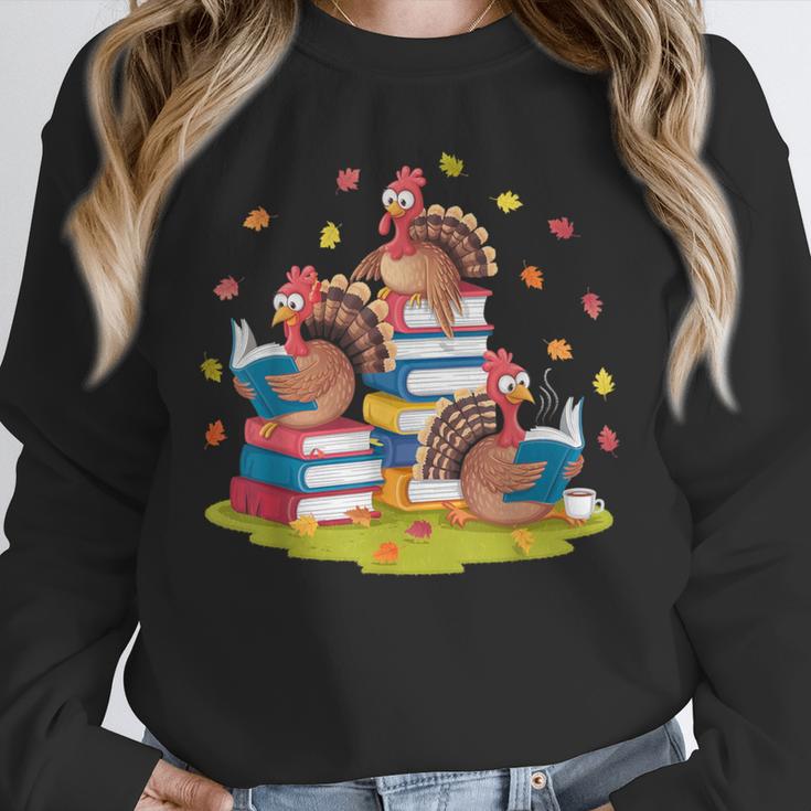 Turkey Reading Books Fall Season Thanksgiving Teacher Book Unisex Sweatshirt, novelty gifts, funny gifts Turkey Reading Books Fall Season Thanksgiving Teacher Book Unisex Sweatshirt, novelty gifts, funny gifts