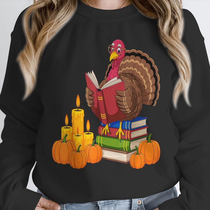 Turkey Reading Books Fall Thanksgiving Teacher Book Unisex Sweatshirt, novelty gifts, funny gifts Turkey Reading Books Fall Thanksgiving Teacher Book Unisex Sweatshirt, novelty gifts, funny gifts