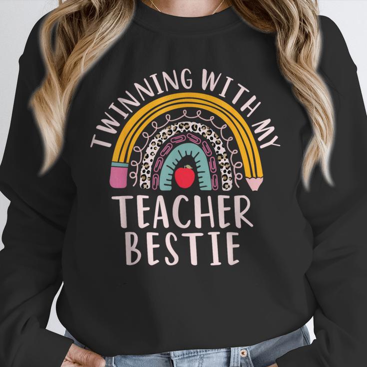 Twinning With My Teacher Bestie Spirit Week Girls Day Kids Unisex Sweatshirt, novelty gifts, funny gifts Twinning With My Teacher Bestie Spirit Week Girls Day Kids Unisex Sweatshirt, novelty gifts, funny gifts