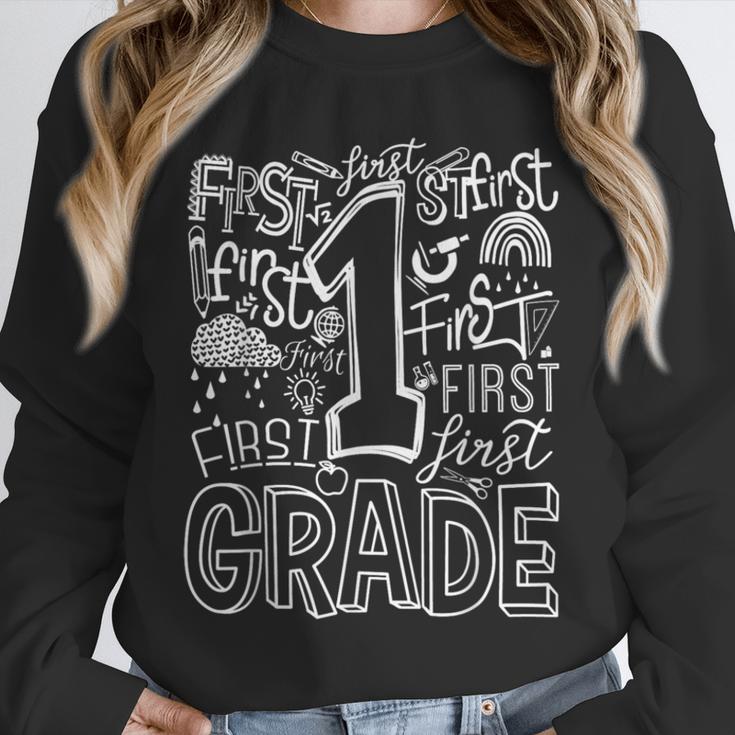 Typography 1st Grade Team Student Teacher Unisex Sweatshirt, novelty gifts, funny gifts Typography 1st Grade Team Student Teacher Unisex Sweatshirt, novelty gifts, funny gifts