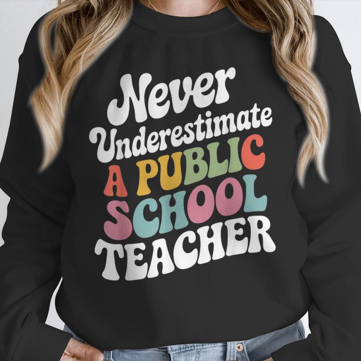 Never Underestimate a Public School Teacher Public Education Unisex Sweatshirt, novelty gifts, funny gifts Never Underestimate a Public School Teacher Public Education Unisex Sweatshirt, novelty gifts, funny gifts