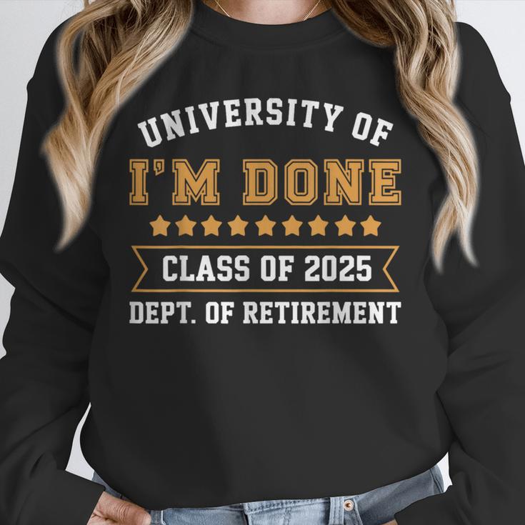University Of I'm Done Teacher Retirement 2025 Unisex Sweatshirt, novelty gifts, funny gifts
