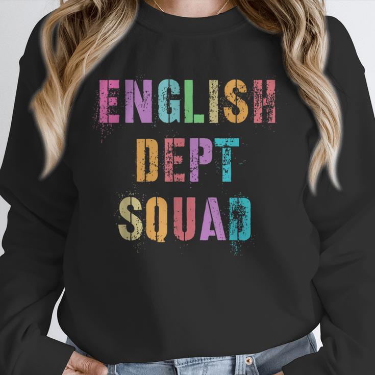 Vintage ENGLISH DEPT SQUAD Back To School Teacher Student Unisex Sweatshirt, novelty gifts, funny gifts