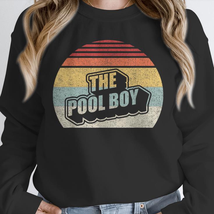 Vintage Retro The Pool Boy Unisex Sweatshirt, novelty gifts, funny gifts