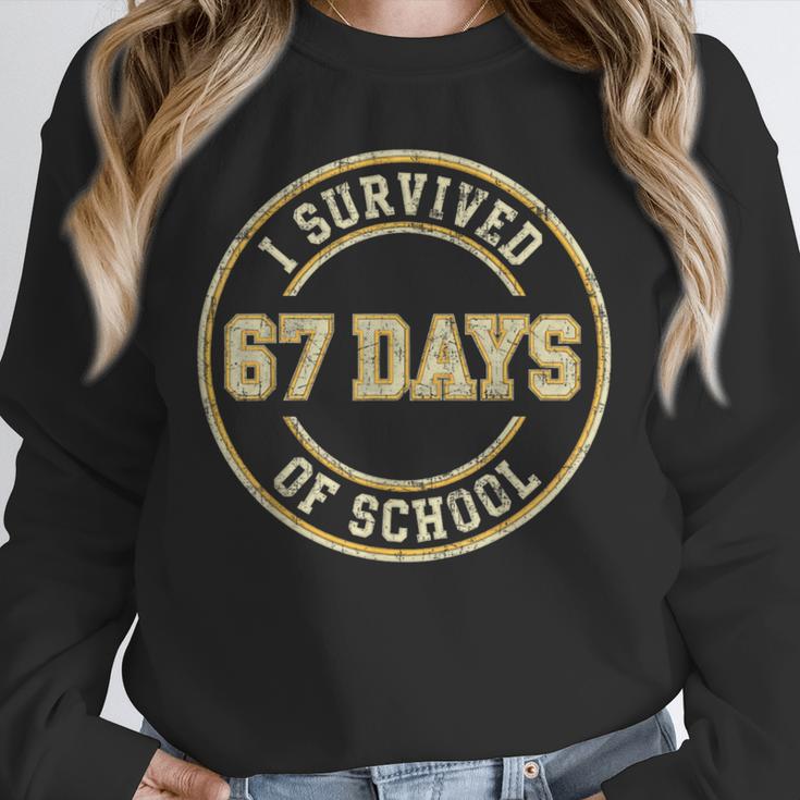 Vintage I Survived 67 Days Of School Teachers Students Unisex Sweatshirt, novelty gifts, funny gifts Vintage I Survived 67 Days Of School Teachers Students Unisex Sweatshirt, novelty gifts, funny gifts