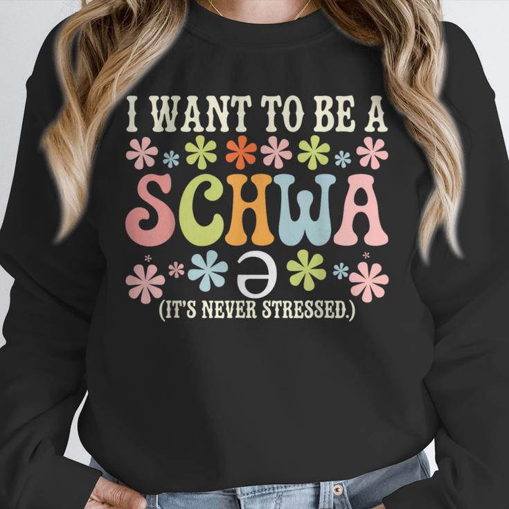 I Want To Be A Schwa It's Never Stressed Reading Teacher Unisex Sweatshirt, novelty gifts, funny gifts I Want To Be A Schwa It's Never Stressed Reading Teacher Unisex Sweatshirt, novelty gifts, funny gifts