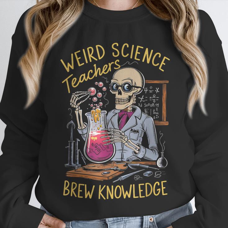Weird Science Skeleton Halloween Teachers Brew Knowledge Unisex Sweatshirt, novelty gifts, funny gifts Weird Science Skeleton Halloween Teachers Brew Knowledge Unisex Sweatshirt, novelty gifts, funny gifts
