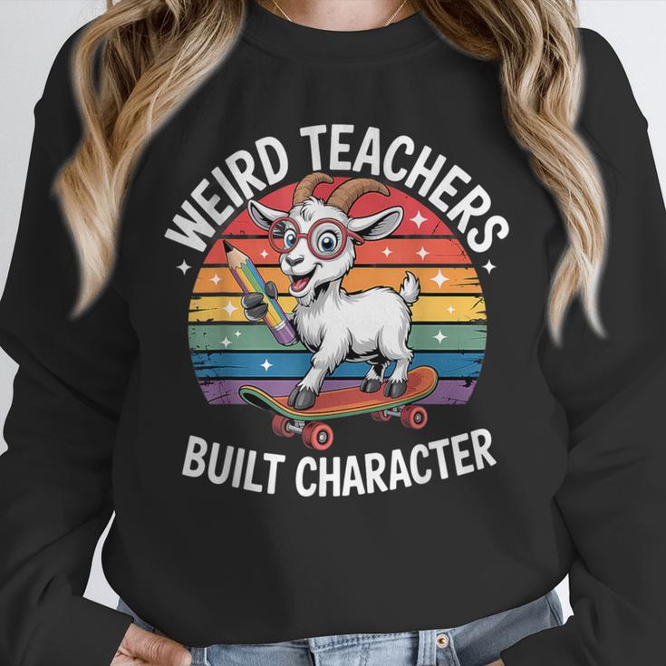 Weird Teachers Build Character Teacher Unisex Sweatshirt, novelty gifts, funny gifts Weird Teachers Build Character Teacher Unisex Sweatshirt, novelty gifts, funny gifts