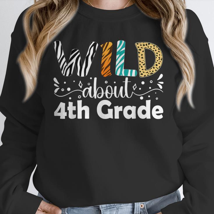 Wild About 4th Grade First Day Of School Teacher Student Unisex Sweatshirt, novelty gifts, funny gifts Wild About 4th Grade First Day Of School Teacher Student Unisex Sweatshirt, novelty gifts, funny gifts