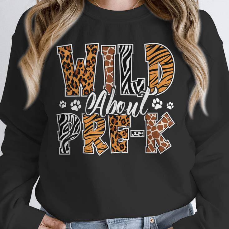 Wild About Pre-K Teacher Student First Day Of Kindergarten Unisex Sweatshirt, novelty gifts, funny gifts