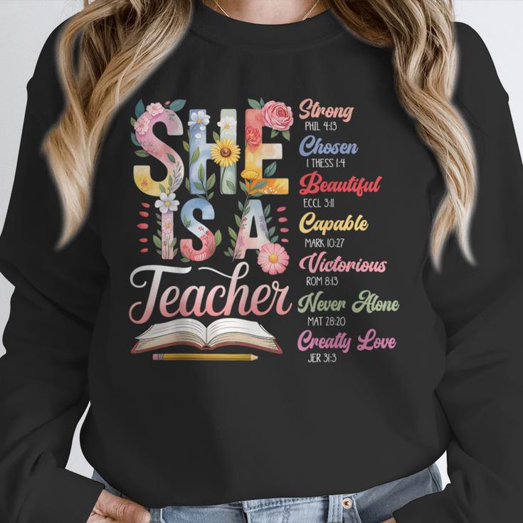 Women Bible Verse Christian Teacher God Says Back To School Unisex Sweatshirt, novelty gifts, funny gifts Women Bible Verse Christian Teacher God Says Back To School Unisex Sweatshirt, novelty gifts, funny gifts
