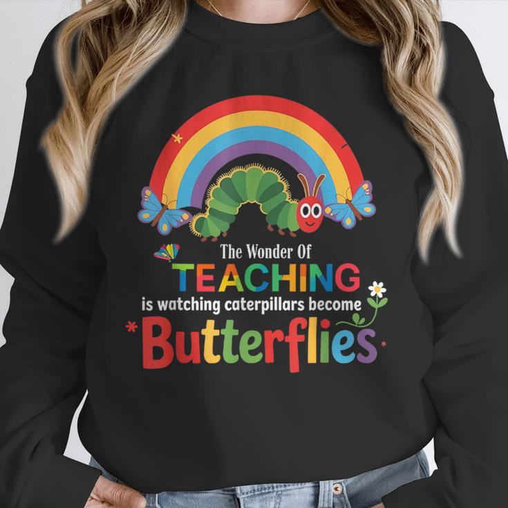 The Wonder Of Teaching Is Watching Caterpillars Teacher Unisex Sweatshirt, novelty gifts, funny gifts The Wonder Of Teaching Is Watching Caterpillars Teacher Unisex Sweatshirt, novelty gifts, funny gifts