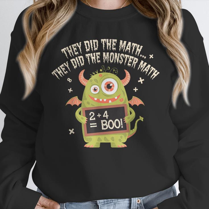 They Did The Math They Did The Monster Math Teacher Student Unisex Sweatshirt, novelty gifts, funny gifts