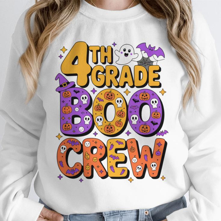 4th Grade Boo Crew Ghost Halloween Teacher Costume Unisex Sweatshirt, novelty gifts, funny gifts 4th Grade Boo Crew Ghost Halloween Teacher Costume Unisex Sweatshirt, novelty gifts, funny gifts