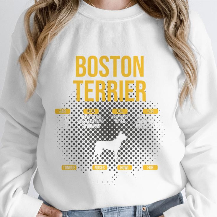 Anatomy Of Boston Terrier Dog Lover Unisex Sweatshirt, novelty gifts, funny gifts