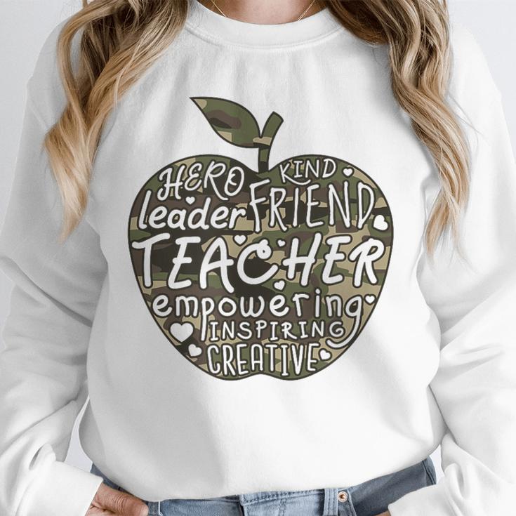 Apple Camoflauge Clothing Camo Student Teacher Cute School Unisex Sweatshirt, novelty gifts, funny gifts Apple Camoflauge Clothing Camo Student Teacher Cute School Unisex Sweatshirt, novelty gifts, funny gifts
