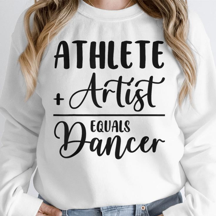 Athlete Plus Artist Equals Dancer Ballerina Teacher Student For Men Women Kids Unisex Sweatshirt, novelty gifts, funny gifts