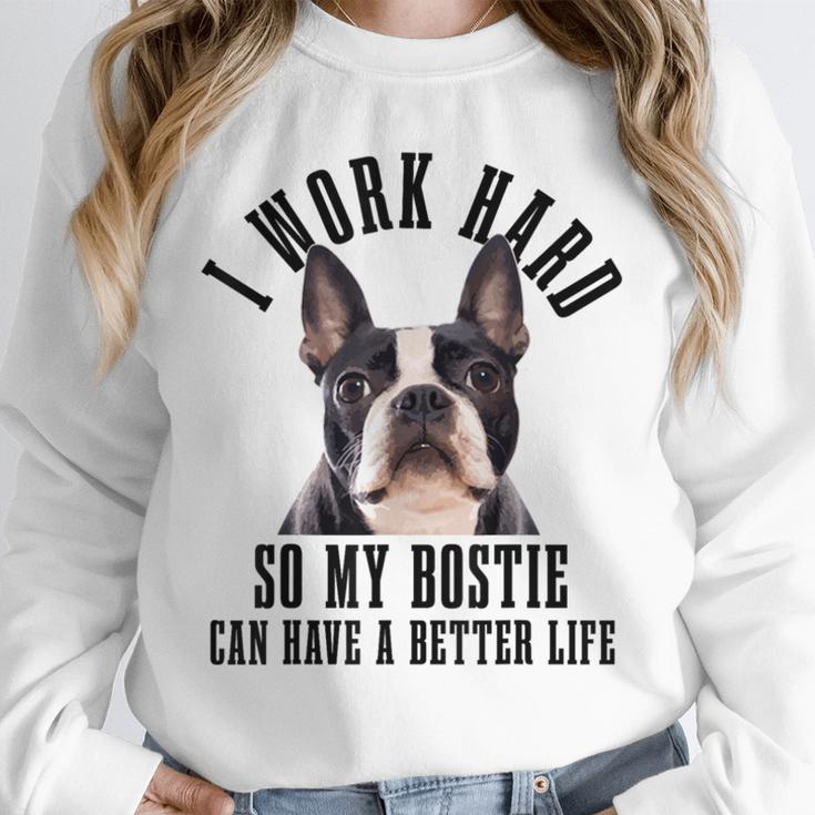 Bostie Mama Dog Dad Boston Terrier For Men Women Unisex Sweatshirt, novelty gifts, funny gifts