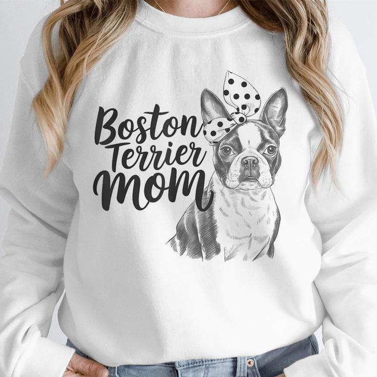 Boston Terrier Dog Bostie Mom Idea For Women Unisex Sweatshirt, novelty gifts, funny gifts