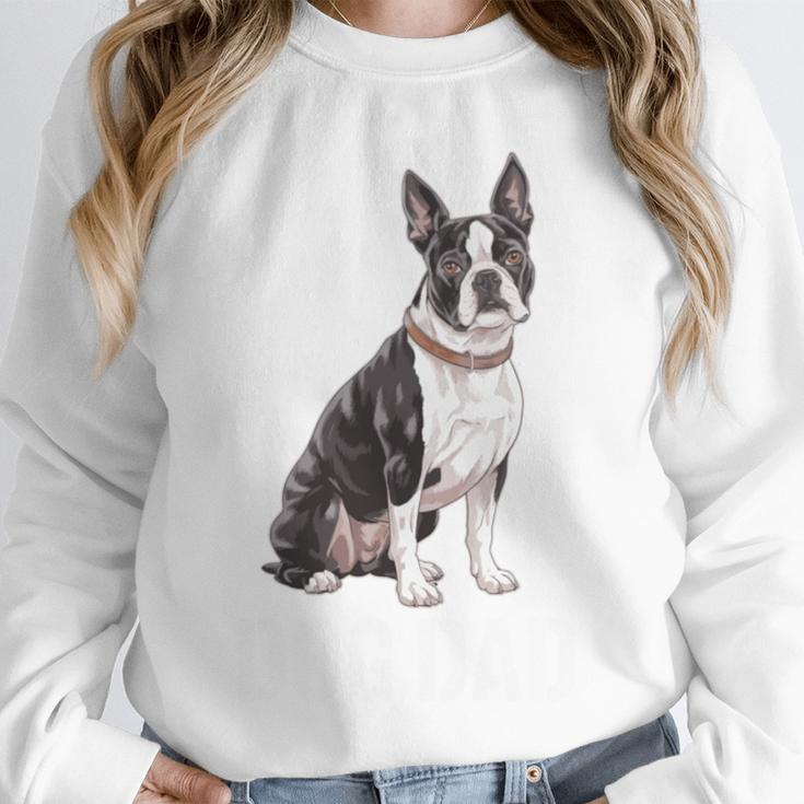 Boston Terrier Dog Dad Boston Terrier Dog Lovers Unisex Sweatshirt, novelty gifts, funny gifts