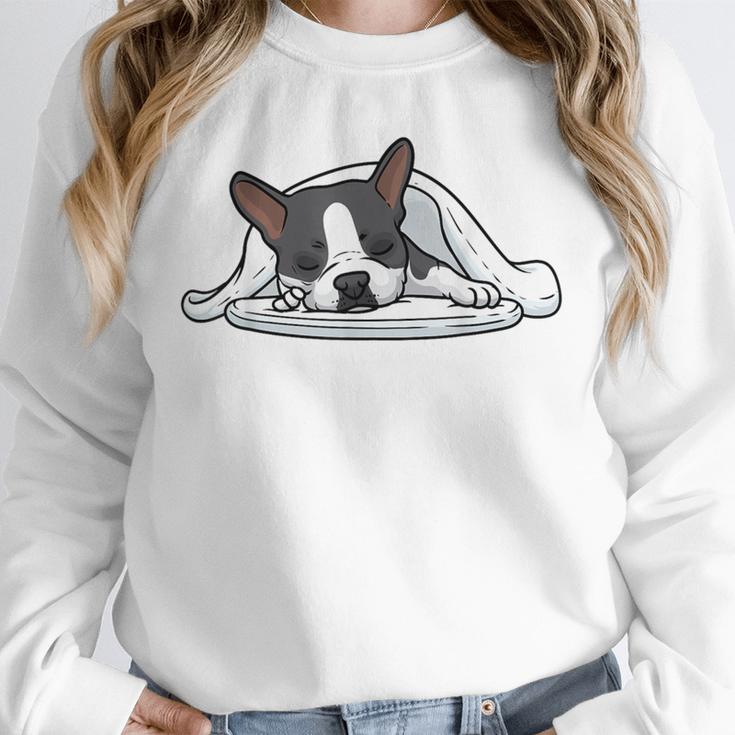 Boston Terrier Dog Official Sleeping Men Women Girls Kids Unisex Sweatshirt, novelty gifts, funny gifts