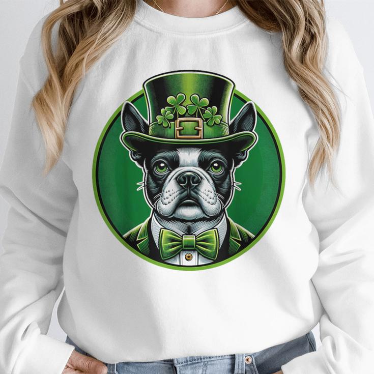 Boston Terrier Dog St Patricks Day Irish Pet Lover Men Women Kids Unisex Sweatshirt, novelty gifts, funny gifts