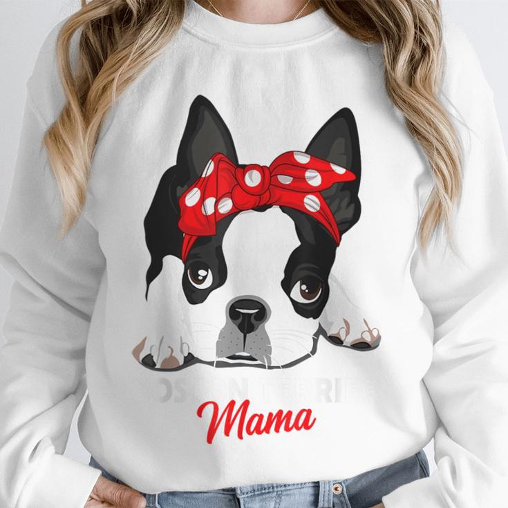 Boston Terrier Mum Dog Woman Idea Unisex Sweatshirt, novelty gifts, funny gifts