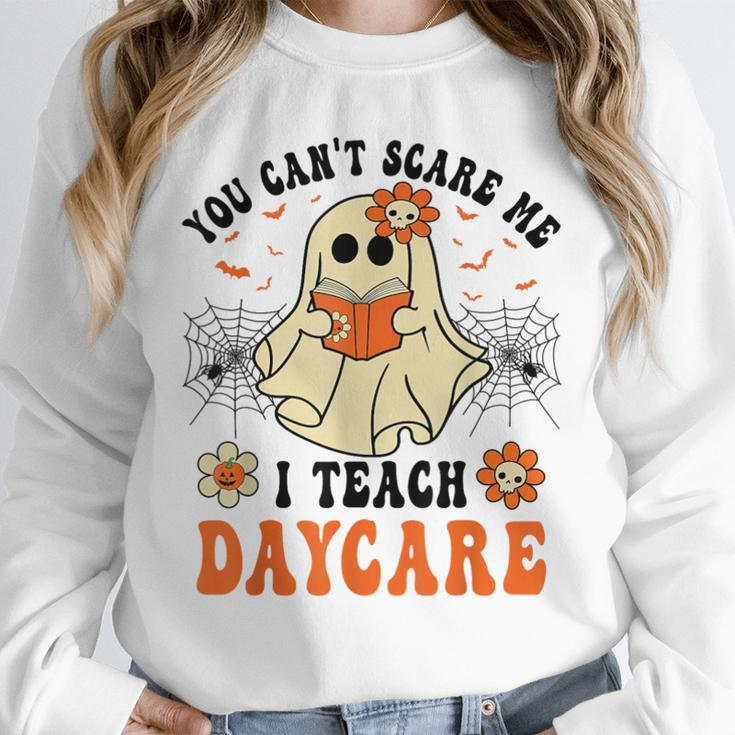 You Can't Scare Me I Teach Daycare Teacher Halloween Ghost Unisex Sweatshirt, novelty gifts, funny gifts You Can't Scare Me I Teach Daycare Teacher Halloween Ghost Unisex Sweatshirt, novelty gifts, funny gifts