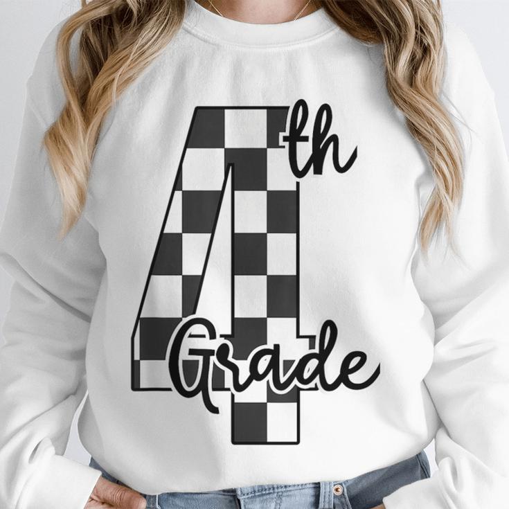 Checkered Fourth Grade Back To School Teachers Students Unisex Sweatshirt, novelty gifts, funny gifts Checkered Fourth Grade Back To School Teachers Students Unisex Sweatshirt, novelty gifts, funny gifts