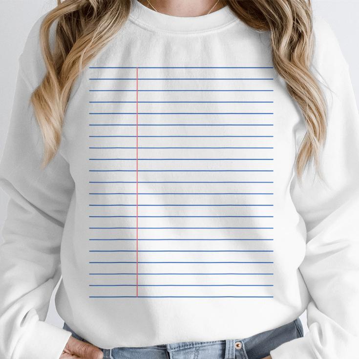 Colleged Ruled Paper Lined Writer Student Professor Teacher Unisex Sweatshirt, novelty gifts, funny gifts Colleged Ruled Paper Lined Writer Student Professor Teacher Unisex Sweatshirt, novelty gifts, funny gifts